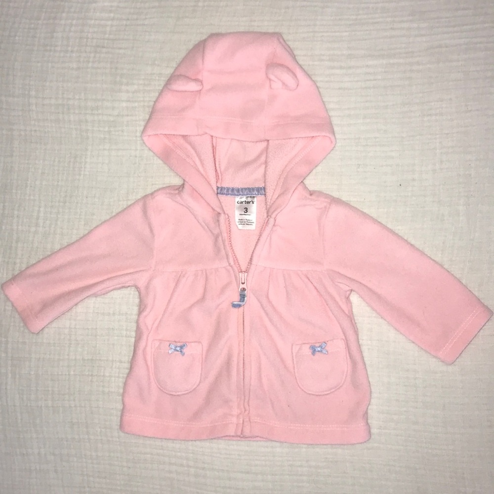 Zip up fleece hoodie